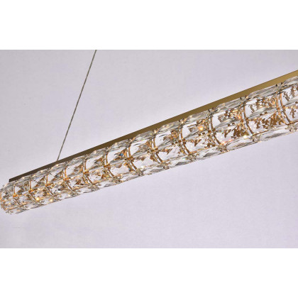 Elegant Valetta Led Chandelier - Gold, L 48" (3501D48G)