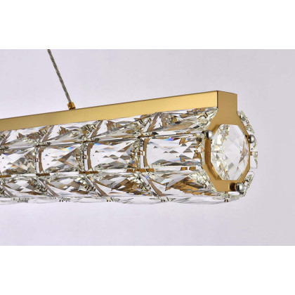Elegant Valetta Led Chandelier - Gold, L 48" (3501D48G)