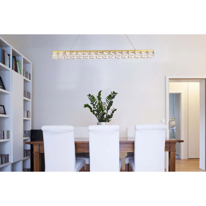 Elegant Valetta Led Chandelier - Gold, L 48" (3501D48G)