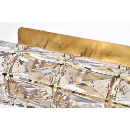 Elegant Valetta Led Wall Sconce - Gold, L 12" (3501W12G)