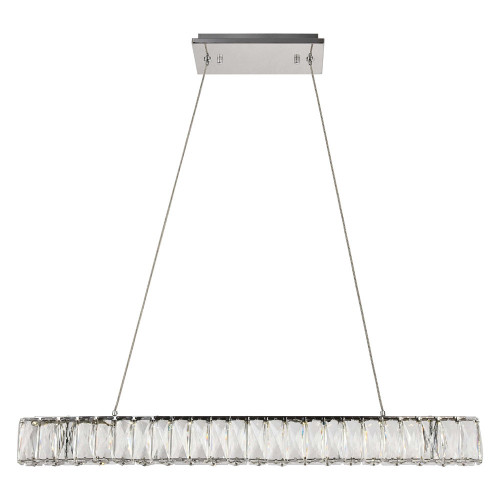 Elegant Monroe Led Chandelier - Chrome, L 31" (3502D31C)