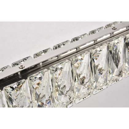 Elegant Monroe Led Chandelier - Chrome, L 31" (3502D31C)