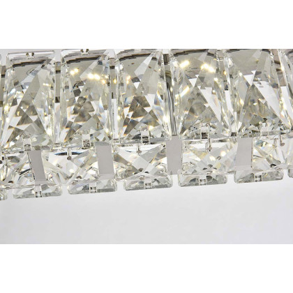 Elegant Monroe Led Chandelier - Chrome, L 31" (3502D31C)
