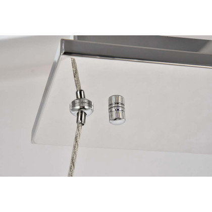 Elegant Monroe Led Chandelier - Chrome, L 31" (3502D31C)