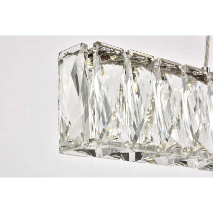Elegant Monroe Led Chandelier - Chrome, L 31" (3502D31C)