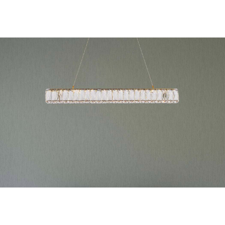 Elegant Monroe Led Chandelier - Gold, L 31" (3502D31G)