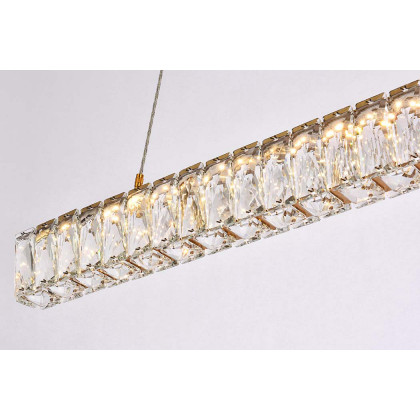 Elegant Monroe Led Chandelier - Gold, L 31" (3502D31G)
