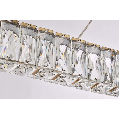 Elegant Monroe Led Chandelier - Gold, L 31" (3502D31G)