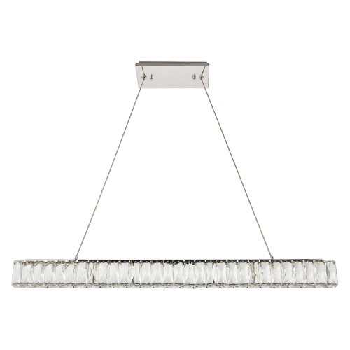Elegant Monroe Led Chandelier - Chrome, L 38" (3502D38C)