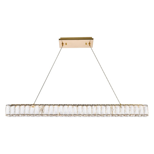 Elegant Monroe Led Chandelier - Gold, L 38" (3502D38G)