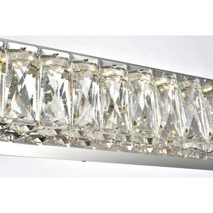 Elegant Monroe Integrated Led Chip Light Wall Sconce - Chrome, L 32" (3502W32C)