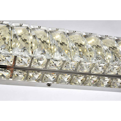 Elegant Monroe Integrated Led Chip Light Wall Sconce - Chrome, L 32" (3502W32C)