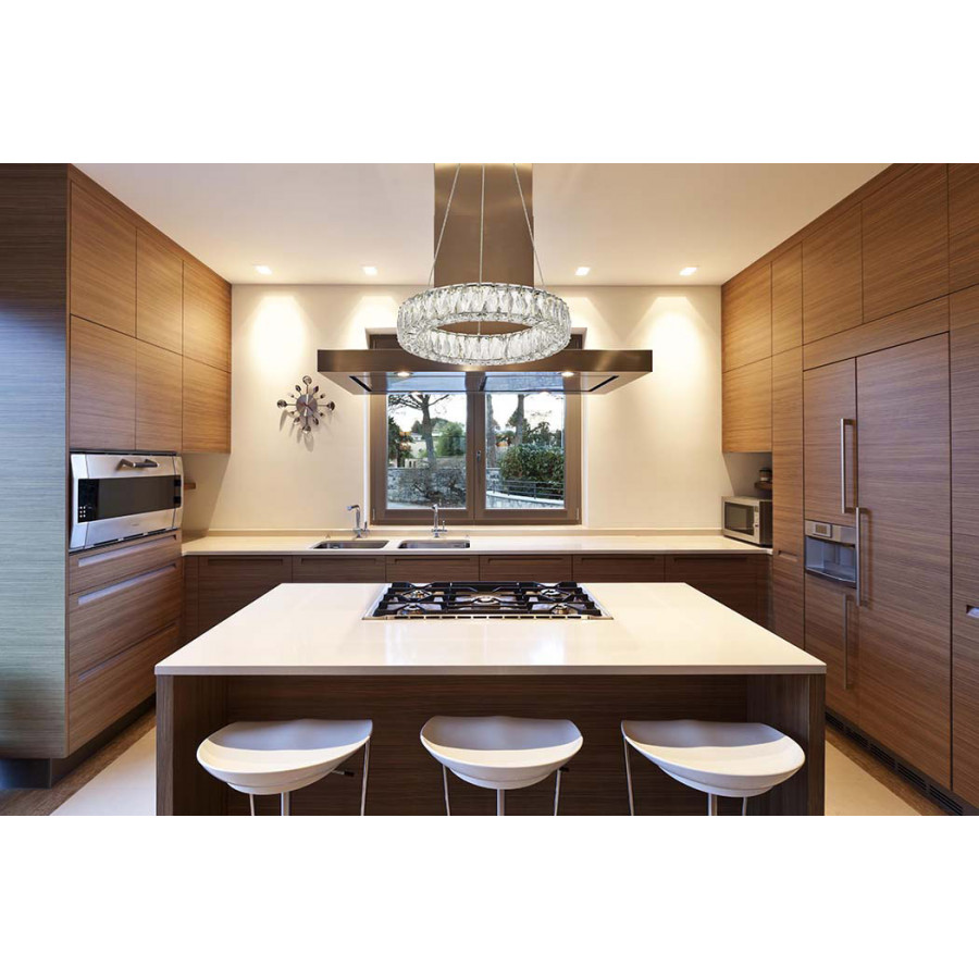 Elegant Monroe Led Chandelier - Chrome, L 17" (3503D17C)