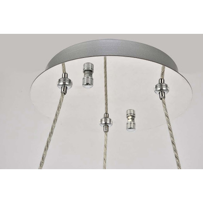 Elegant Monroe Led Chandelier - Chrome, L 17" (3503D17C)
