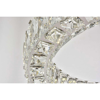 Elegant Monroe Led Chandelier - Chrome, L 17" (3503D17C)