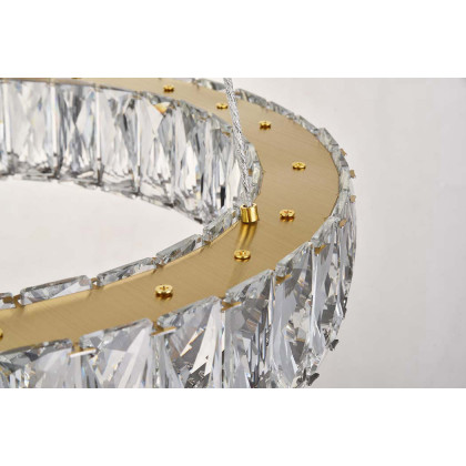 Elegant Monroe Led Chandelier - Gold, L 17" (3503D17G)