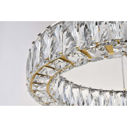 Elegant Monroe Led Chandelier - Gold, L 17" (3503D17G)