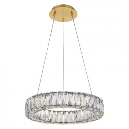 Elegant Monroe Led Chandelier - Gold, L 17" (3503D17G)