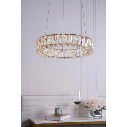 Elegant Monroe Led Chandelier - Gold, L 17" (3503D17G)