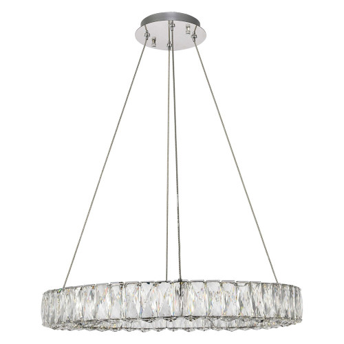 Elegant Monroe Led Chandelier - Chrome, L 23" (3503D23C)