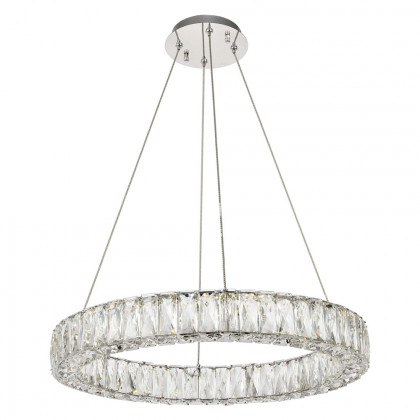 Elegant Monroe Led Chandelier - Chrome, L 23" (3503D23C)