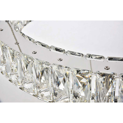 Elegant Monroe Led Chandelier - Chrome, L 23" (3503D23C)