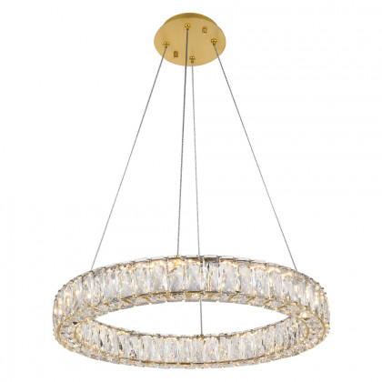 Elegant Monroe Led Chandelier - Gold, L 23" (3503D23G)