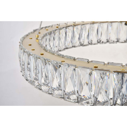 Elegant Monroe Led Chandelier - Gold, L 23" (3503D23G)