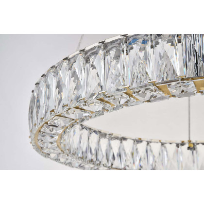 Elegant Monroe Led Chandelier - Gold, L 23" (3503D23G)
