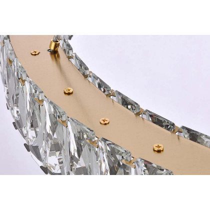 Elegant Monroe Led Chandelier - Gold, L 26" (3503D26G)