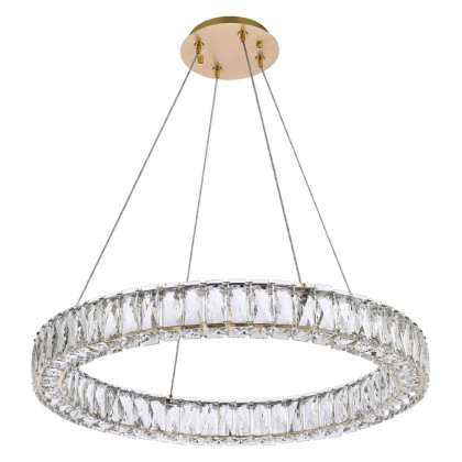 Elegant Monroe Led Chandelier - Gold, L 26" (3503D26G)