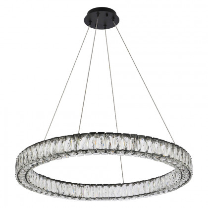 Elegant Monroe Led Chandelier - Black, L 31" (3503D31BK)