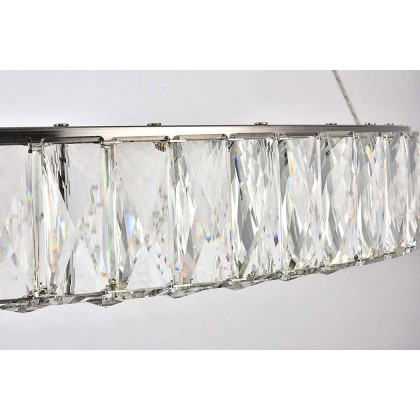 Elegant Monroe Led Chandelier - Chrome, L 31" (3503D31C)