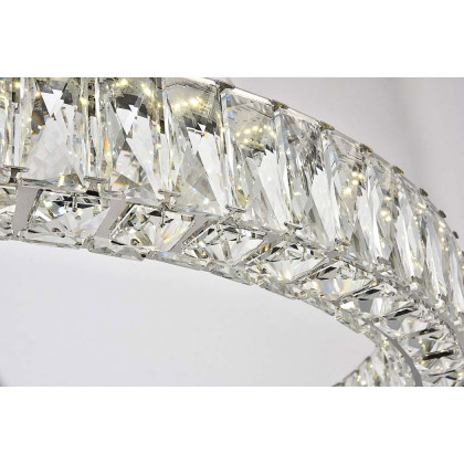 Elegant Monroe Led Chandelier - Chrome, L 31" (3503D31C)