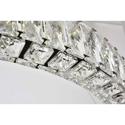 Elegant Monroe Led Chandelier - Chrome, L 31" (3503D31C)