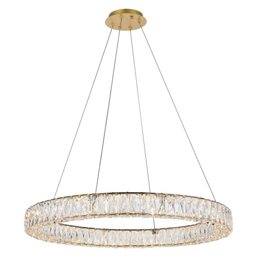 Elegant Monroe Led Chandelier - Gold, L 31" (3503D31G)