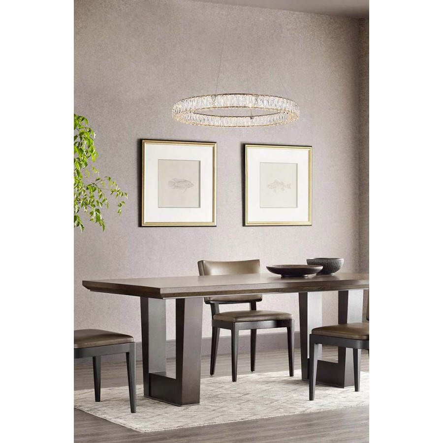 Elegant Monroe Led Chandelier - Gold, L 31" (3503D31G)