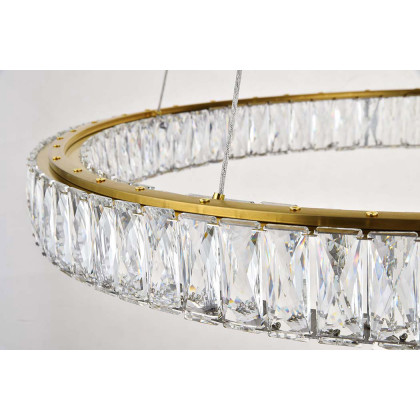 Elegant Monroe Led Chandelier - Gold, L 31" (3503D31G)