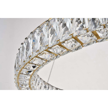 Elegant Monroe Led Chandelier - Gold, L 31" (3503D31G)