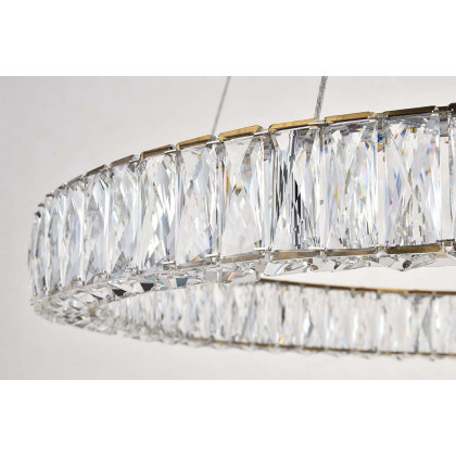 Elegant Monroe Led Chandelier - Gold, L 31" (3503D31G)