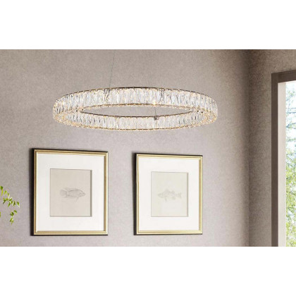 Elegant Monroe Led Chandelier - Gold, L 31" (3503D31G)