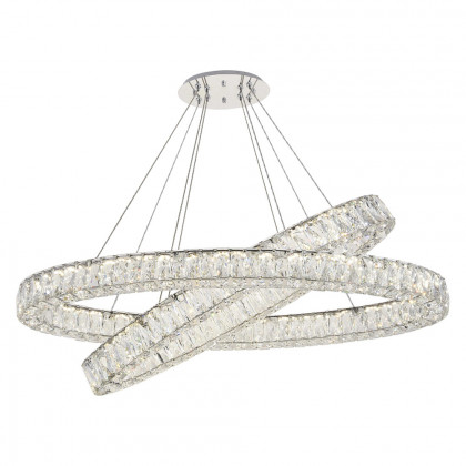 Elegant Monroe Led Chandelier - Chrome, L 41" (3503D40C)