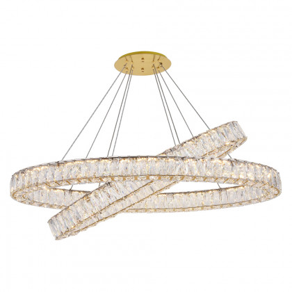 Elegant Monroe Led Chandelier - Gold, L 41" (3503D40G)