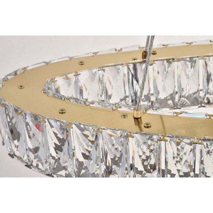 Elegant Monroe Led Chandelier - Gold, L 41" (3503D40G)