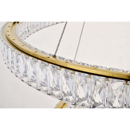 Elegant Monroe Led Chandelier - Gold, L 42" (3503D42G)
