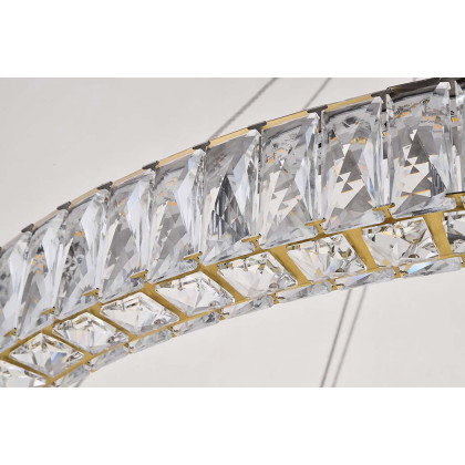 Elegant Monroe Led Chandelier - Gold, L 42" (3503D42G)