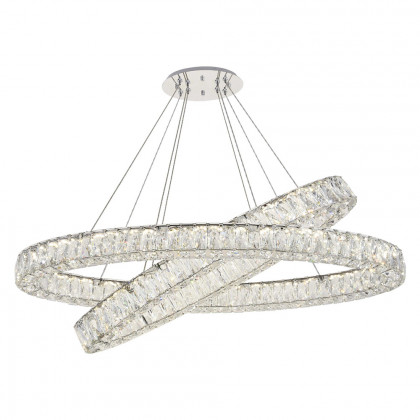 Elegant Monroe Led Chandelier - Chrome, L 48" (3503D48C)