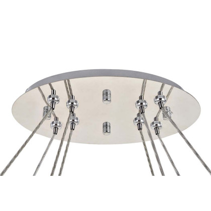 Elegant Monroe Led Chandelier - Chrome, L 48" (3503D48C)