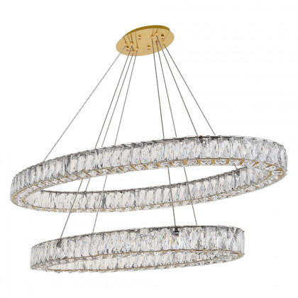 Elegant Monroe Led Chandelier - Gold, L 48" (3503D48G)