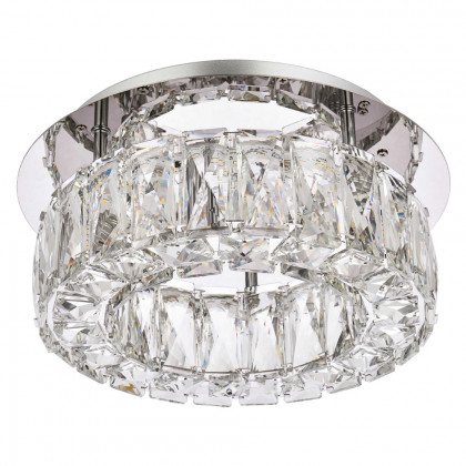 Elegant Monroe Led Flush Mount - Chrome, L 12" (3503F12C)